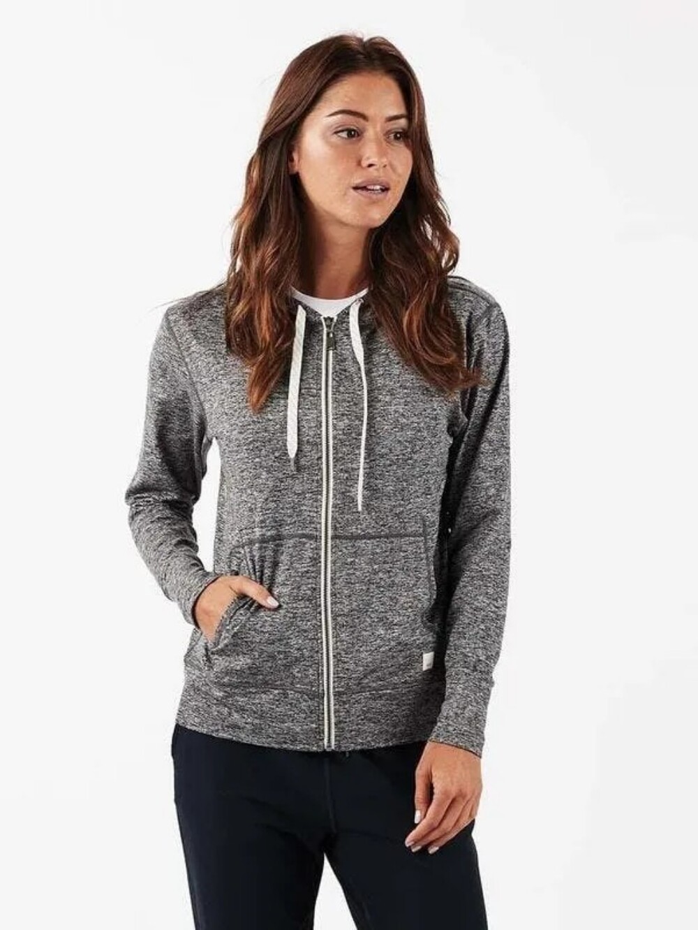 Vuori Performance Hoodie 2.0 Gray Zip-Up Hoodie